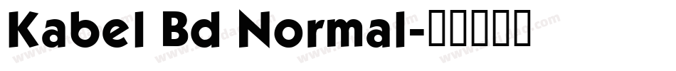 Kabel Bd Normal字体转换